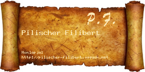 Pilischer Filibert névjegykártya